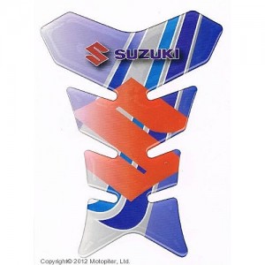 Наклейка на бак Suzuki синяя