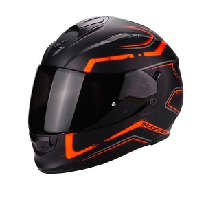 Шлем SCORPION EXO-510 AIR RADIUM, цвет Черный Матовый/Оранжевый р.М