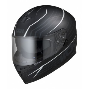 Шлем IXS HX 1100 черно белый мат р.L