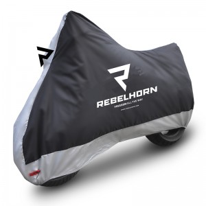 Чехол для мотоцикла REBELHORN Cover2 черный серебряный р. XL