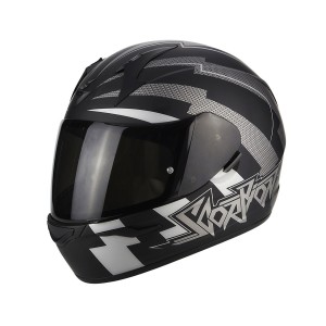 Шлем SCORPION EXO-390 PATRIOT, цвет Черный Матовый/Серебристый, Размер M
