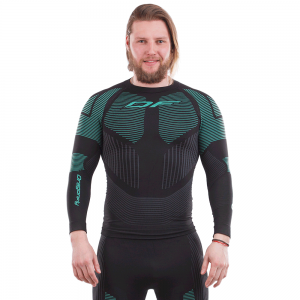 Термофутболка DF 3D THERMO GREEN с длинным рукавом р.XL-XXL