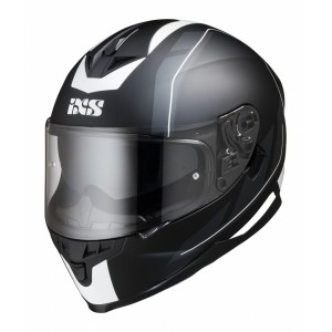 Шлем IXS HX 1100 черный белый мат  p.S