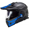 Шлем LS2 MX436 PIONEER EVO COBRA черно-синий р. L