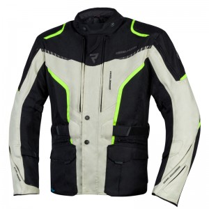 Текстильная куртка REBELHORN HikerIII черный/серый/флуо/желтый p.XL