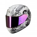 Шлем SCORPION EXO-410 AIR ORCHID, цвет Жемчужный/Черный, Размер S